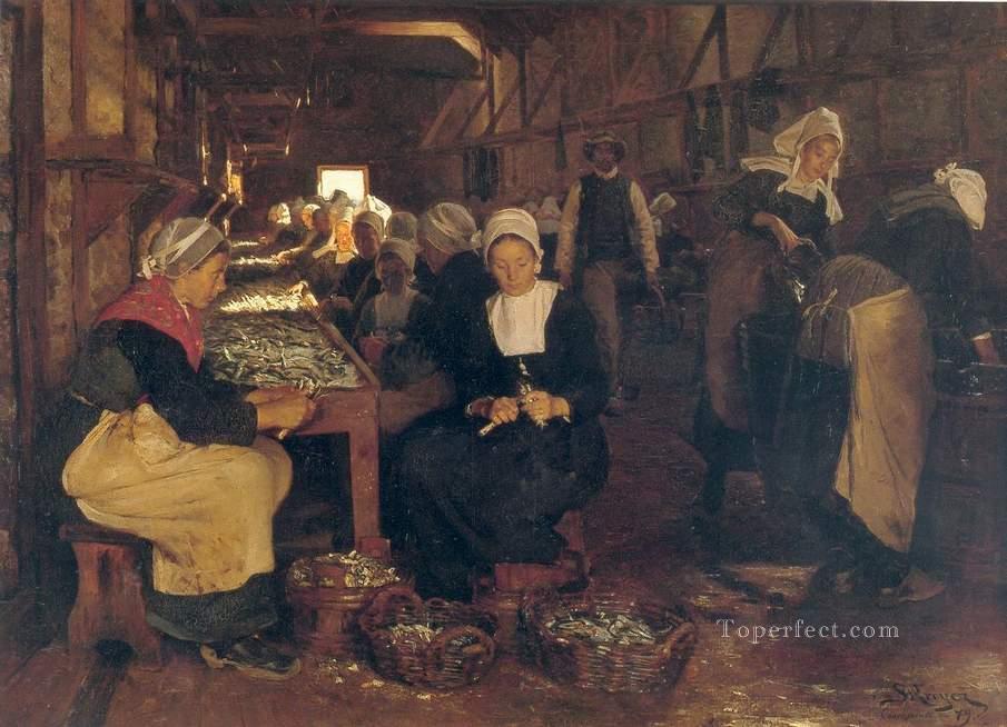 Mujeres en Concarneau 1879 Peder Severin Kroyer Oil Paintings